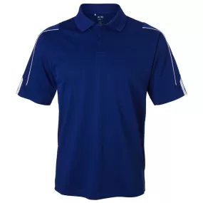 adidas Golf Men's Collegiate Royal/White Climalite 3-Stripes Cuff Sport Shirt