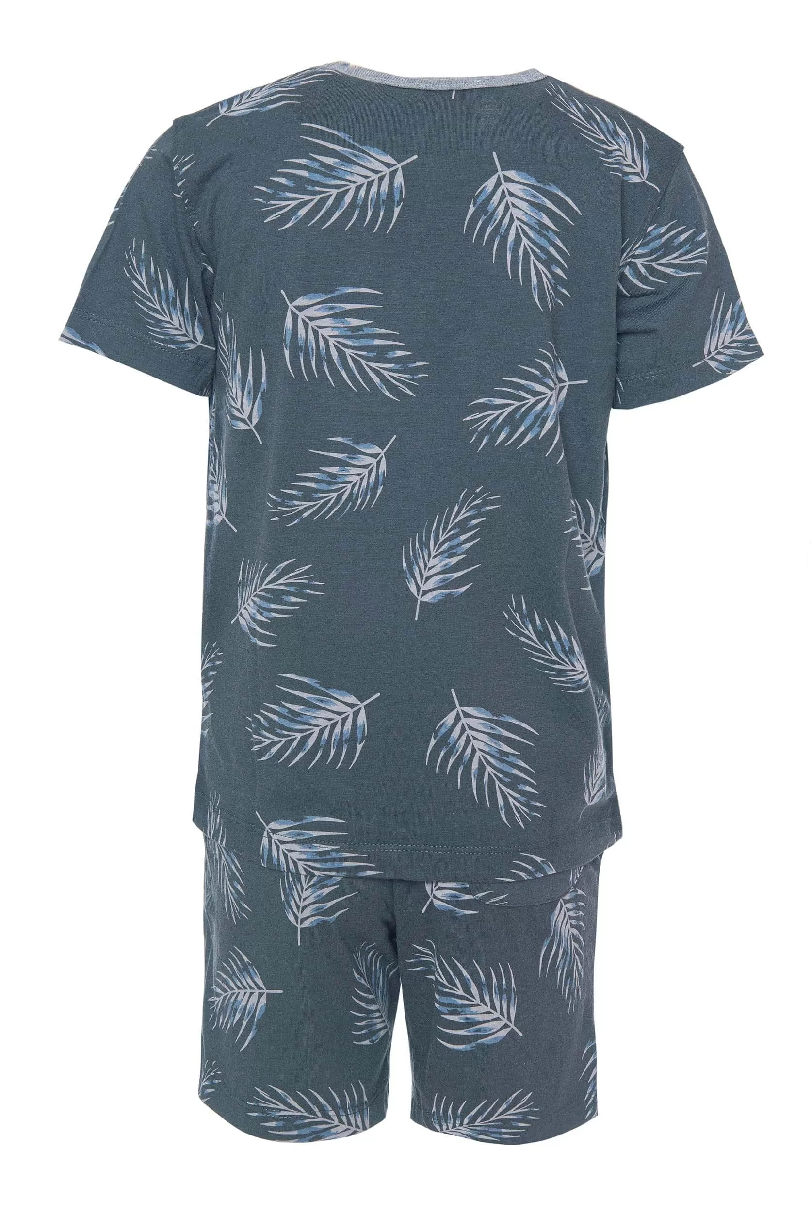 Boys Leaves Print Pajamas(18)