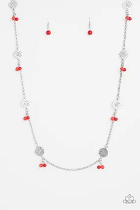 Color Boost Red Necklace - Paparazzi Accessories