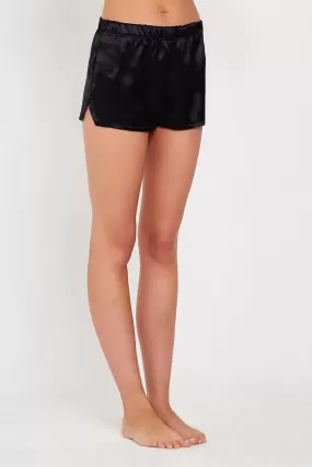 Juno Black Silk Shorts