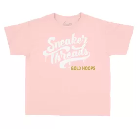 Kids Gold Hoops 6 Shirt - ST Drip - Light Pink