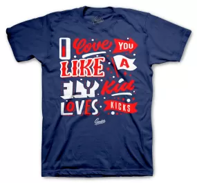 Retro 7 PSG Shirt - Love Kicks - Navy