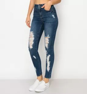 SKINNY JEANS STRETCH DISEO DE DESTRUCCIN 90315