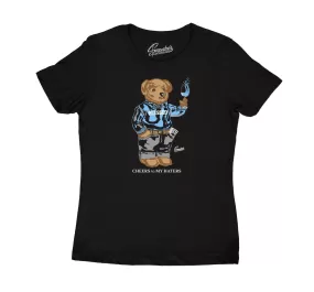 Womens University Blue 9 Shirt - Cheers Bear - Black